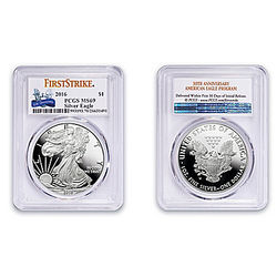 American Eagle Silver Dollar: Incused Edge First Strike Coin