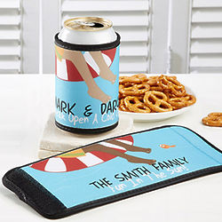 Personalized Swimming Pool Can and Bottle Wrap