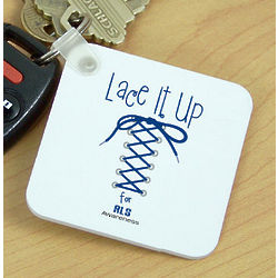 Lace It Up ALS Awareness Key Chain
