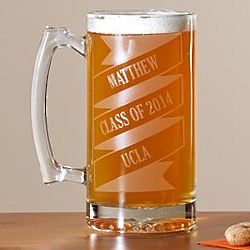 Personalized Celebration Banner Beer Mug