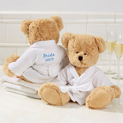 Personalized Spa Robe Wedding Teddy Bear