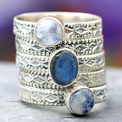 Love's Imagination Stone Stacking Rings