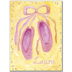 Ballet Shoes Personalized 18x24 Wall Art