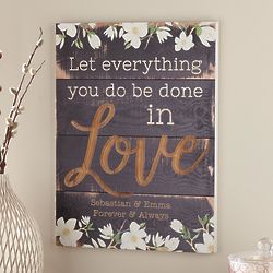 Personalized Everything in Love Wood Pallet Wall Sign