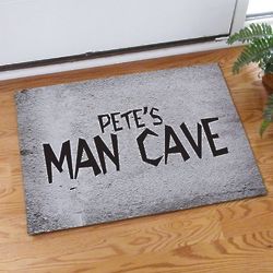 Man Cave Personalized Doormat