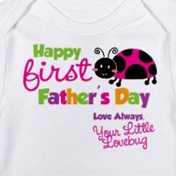 Ladybug First Father's Day Infant Bodysuit