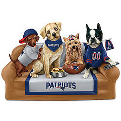 New England Patriots K-9 Fan Club Couch Potato Figurine