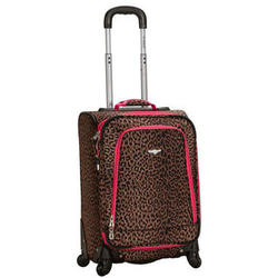 Leopard 20" Softside Spinner Carry-On Luggage