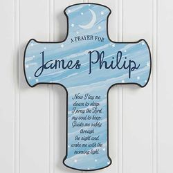 Children's Personalized Bedtime Prayer Wall Cross