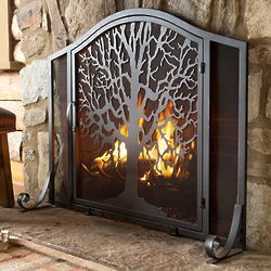 Small Tree of Life Fireplace Screen