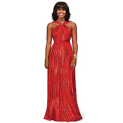 Michelle Obama Inaugural Ball Fashion Doll