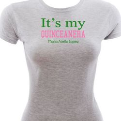 Personalized Quinceanera Fitted T-Shirt