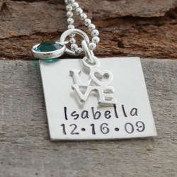 Love My Baby Personalized Necklace