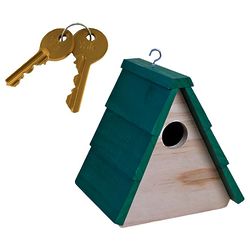 Birdhouse with Hidden Key Box