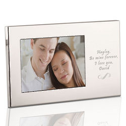Personalized Silver Silhouette 3x5 Picture Frame