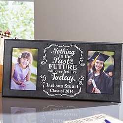 Personalized Then and Now Graduate Frame