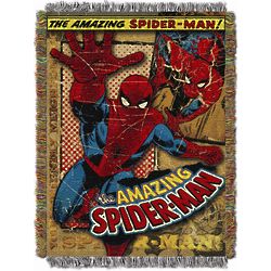 Vintage Spider-Man Tapestry Throw Blanket