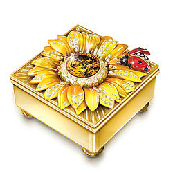 Daughter Mini Treasure Personalized Jeweled Music Box