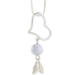 Lilac Love Jade Pendant Necklace