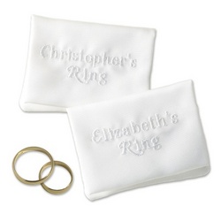 Personalized Wedding Ring Pouches
