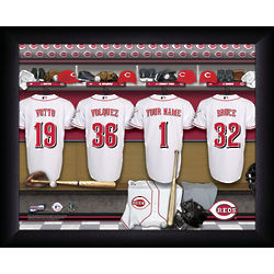 Personalized Cincinnati Reds MLB Locker Room Sign