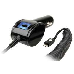 Vehicle Power Charging Adapter with Auxiliary USB Port