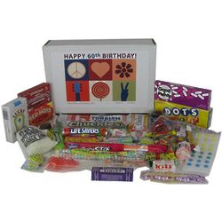 60th Birthday Peace and Love Candy Gift Box