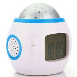 LED Starry Sky Projection Music Alarm Clock