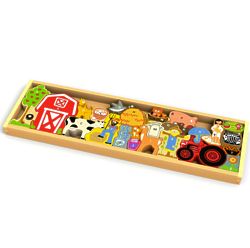 A to Z Wooden Farm Animal Puzzle