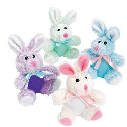 12 Plush Easter Rabbits