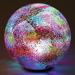 Multi-Colored Mosaic LED Glass Ball Decoration