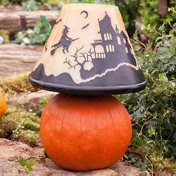 Lighted Halloween Lampshade Lamp