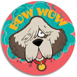 Wet Dog Scented Scratch-N-Sniff Stickers
