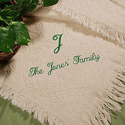 Personalized Family Name Afghan