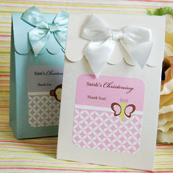 Personalized Baptism Animal Candy Bags