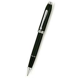 Townsend Rhodium Black Rollerball Pen