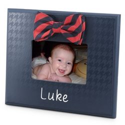Navy Bow Tie Picture Frame