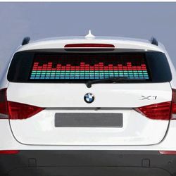 Sound Activated LED Equalizer Car Sticker