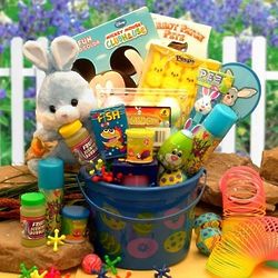 Little Blue Bunny Easter Fun Gift Pail