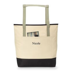 Personalized Backpack Tote in Black