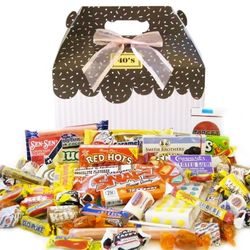 1940's Sprinkled Pink Retro Candy Gift Box