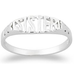 Sterling Silver Sister Ring