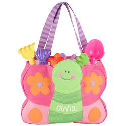 Girl's Personalized Fun in the Sun Butterfly Tote Bag