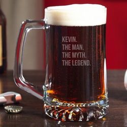 Man Myth Legend Custom Beer Mug