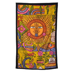 Sun Ohm Collage Tapestry