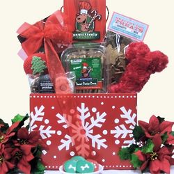 Ho Ho Hound Dog Christmas Gift Basket