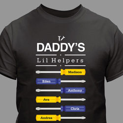 Personalized Daddy's Lil' Helpers Screwdriver T-Shirt