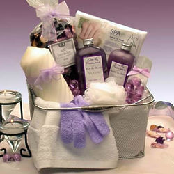 Bath and Body Spa Caddy Relaxation Gift Basket