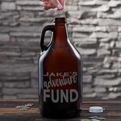 Any Personalized Message 64 oz. Growler Bank