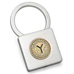 New York Transit Token Lock Keychain